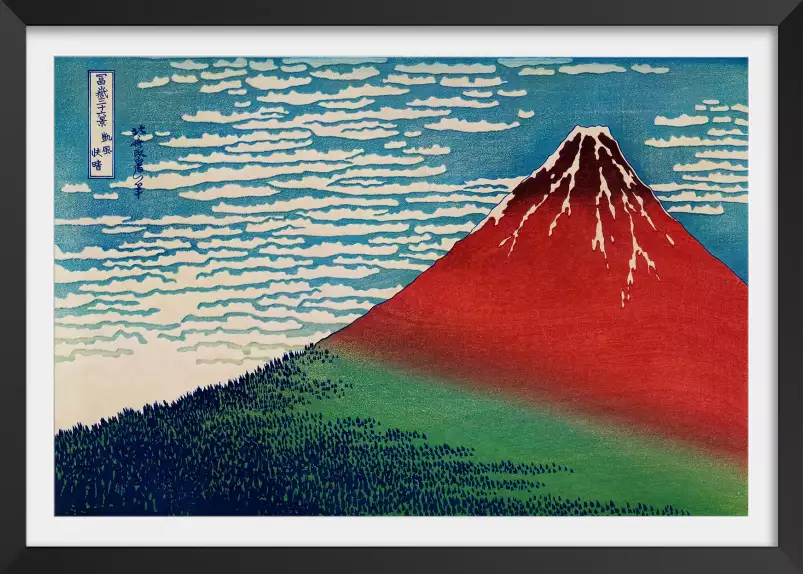 Hokusai, Le Fuji par temps clair, 1830 - estampe japonaise