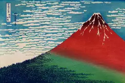 Hokusai, Le Fuji par temps clair, 1830 - estampe japonaise