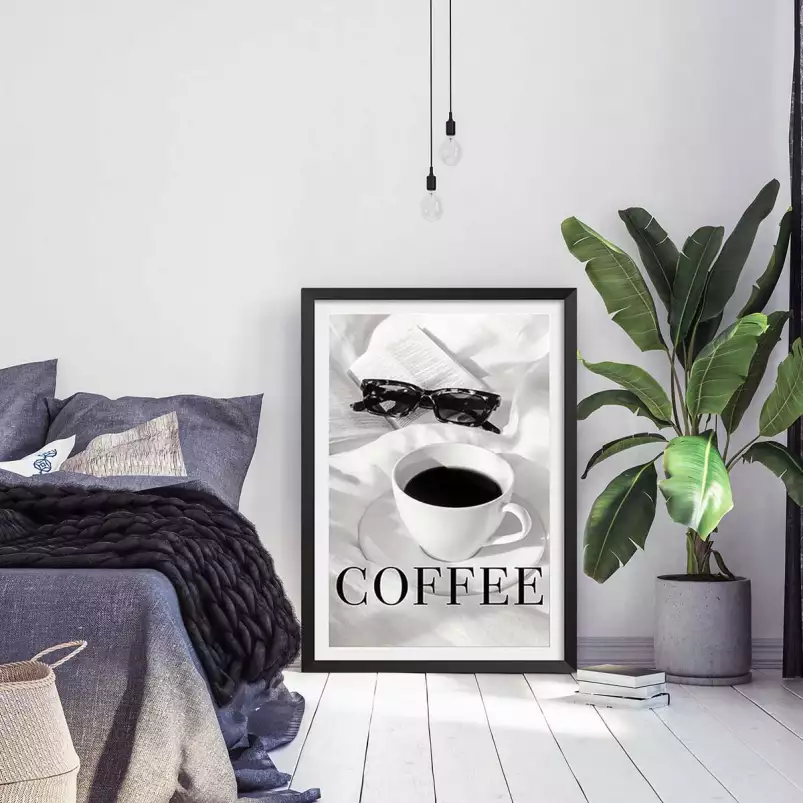 Coffee au lit - affiche café