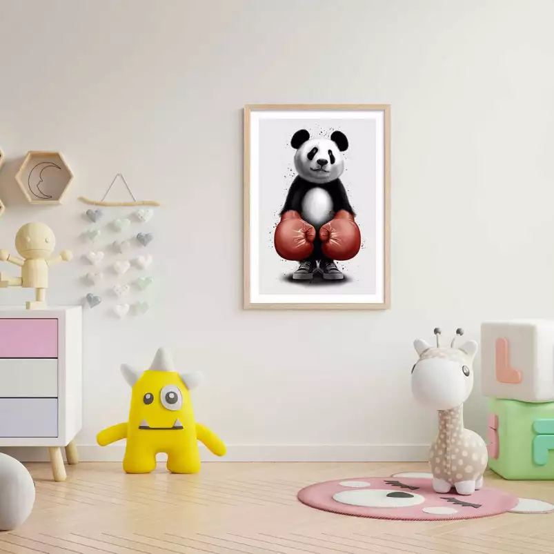 Panda boxer - poster chambre ado