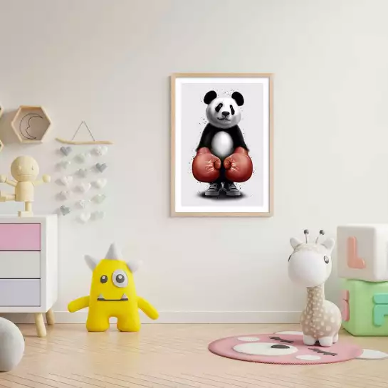 Panda boxer - poster chambre ado