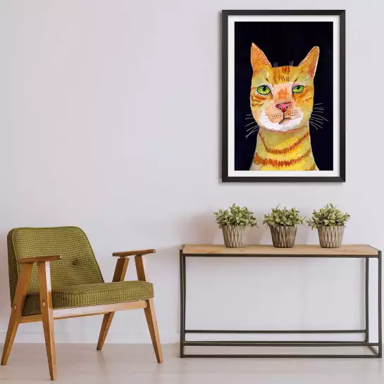 Chat roux - affiche chats