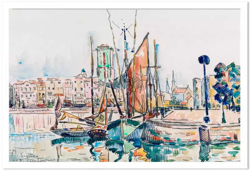 La Rochelle de Paul signac - tableau célèbre