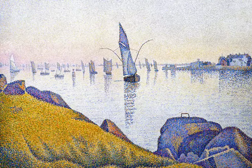 La couleur de l'eau de paul Signac - tableau célèbre