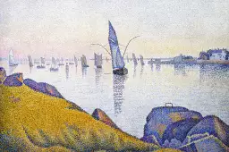 La couleur de l'eau de paul Signac - tableau célèbre