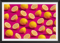 Citrons roses - affiche cuisine design