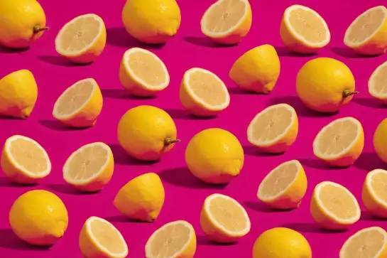 Citrons roses - affiche cuisine design
