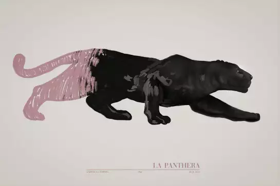 La panthéra - peinture animal