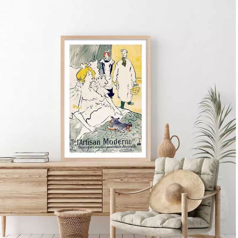 L'artisan moderne - affiche retro vintage