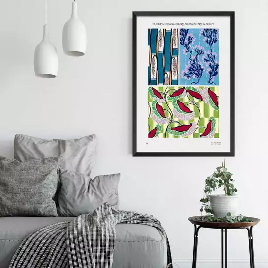 Panneau art deco 16 - tableau abstrait couleur