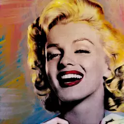 Marilyn is laughing - tableau pop art