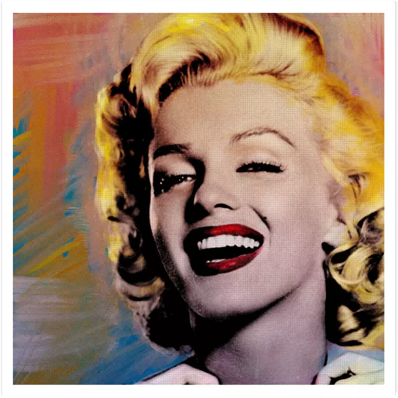 Marilyn is laughing - tableau pop art
