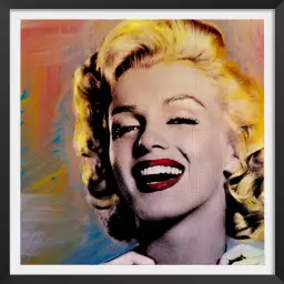 Marilyn is laughing - tableau pop art