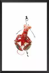 Melle homard - affiche cuisine humour