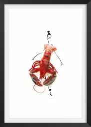 Melle homard - affiche cuisine humour