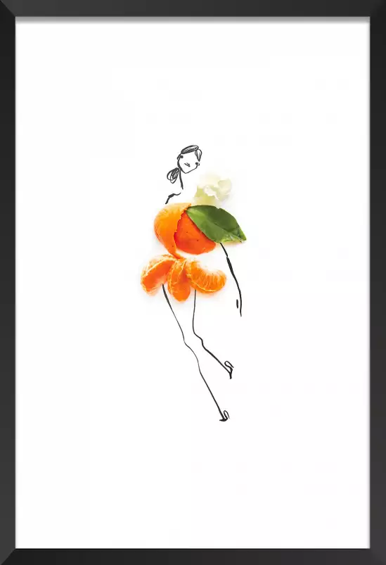 Melle clementine - affiche cuisine humour