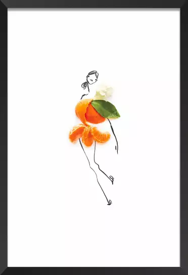 Melle clementine - affiche cuisine humour