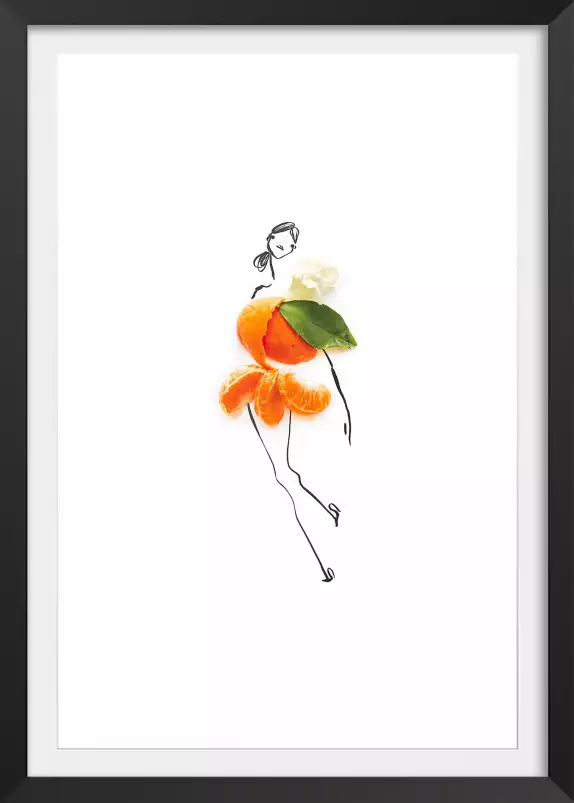 Melle clementine - affiche cuisine humour