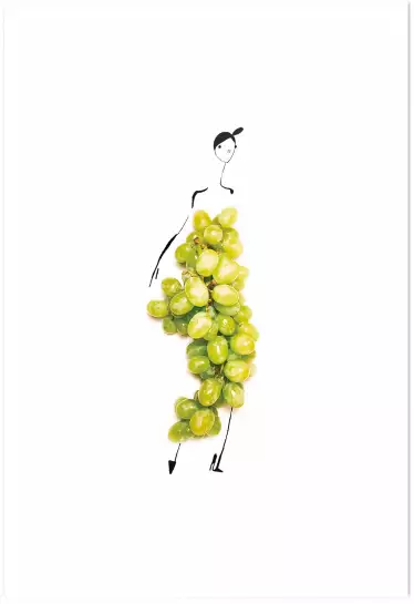 Melle raisins - affiche cuisine humour