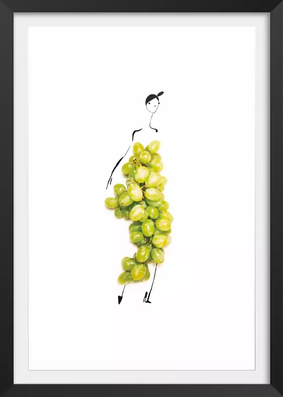 Melle raisins - affiche cuisine humour