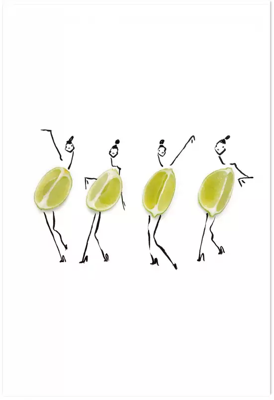 Mesdemoiselles citrons - affiche cuisine humour