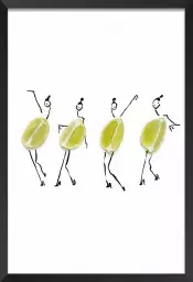 Mesdemoiselles citrons - affiche cuisine humour