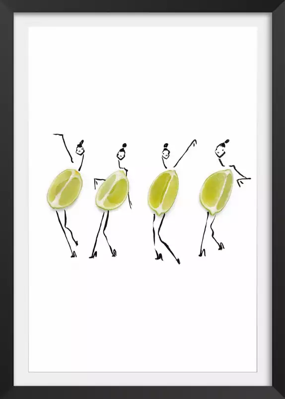 Mesdemoiselles citrons - affiche cuisine humour