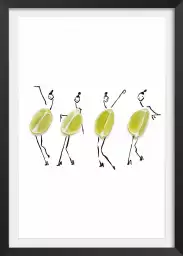 Mesdemoiselles citrons - affiche cuisine humour