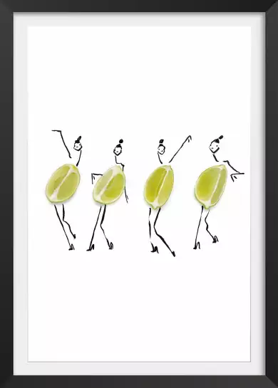 Mesdemoiselles citrons - affiche cuisine humour