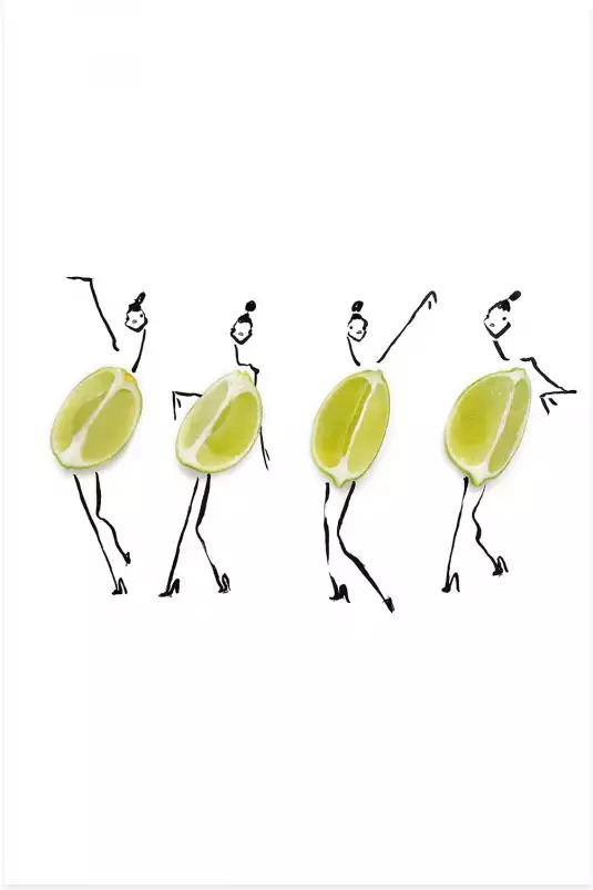 Mesdemoiselles citrons - affiche cuisine humour