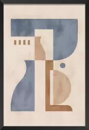 Pièce decoforme - affiche art geometrique