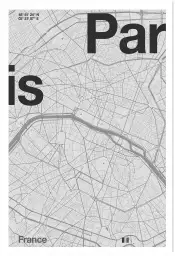 Paris minimaliste - affiche de paris