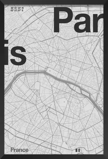 Paris minimaliste - affiche de paris