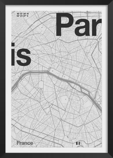 Paris minimaliste - affiche de paris