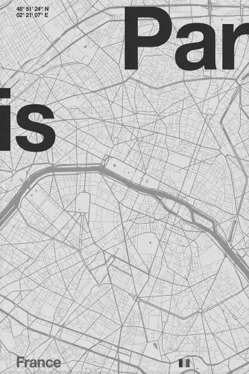 Paris minimaliste - affiche de paris