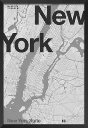 New York minimaliste - carte new york