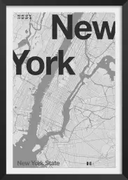 New York minimaliste - carte new york