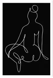 Nude pica - affiches minimalistes