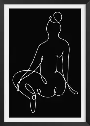 Nude pica - affiches minimalistes