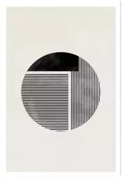 Rond minimaliste - affiche art geometrique