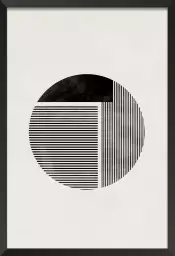 Rond minimaliste - affiche art geometrique