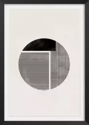 Rond minimaliste - affiche art geometrique