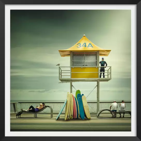 The life guard - tableau d'art