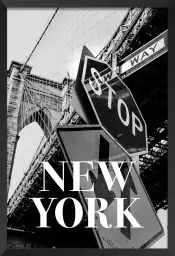 Pont de brooklyn - affiche new york