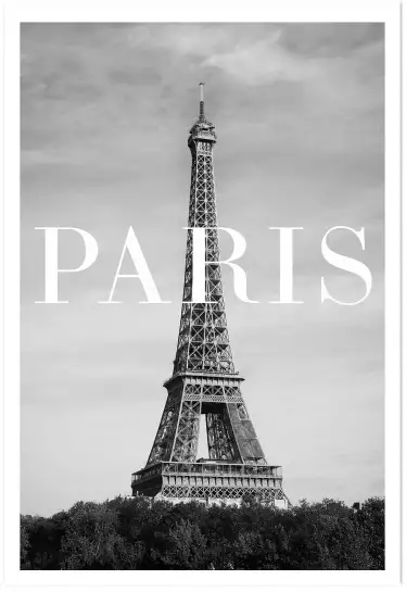 Paris Eiffel - photographie paris en noir et blanc
