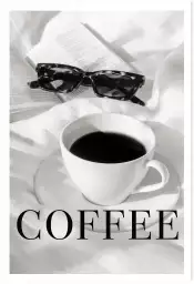 Coffee au lit - affiche café