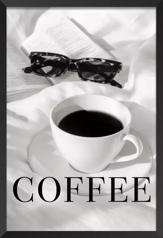 Coffee au lit - affiche café