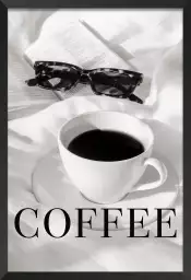 Coffee au lit - affiche café