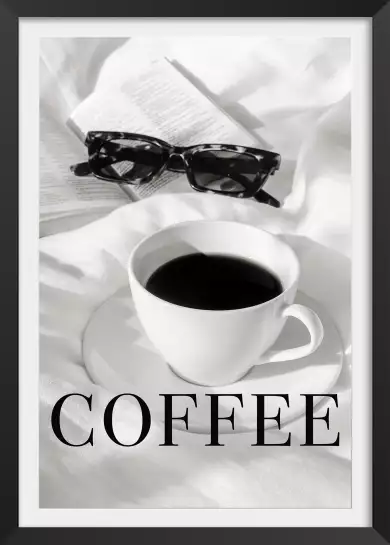 Coffee au lit - affiche café