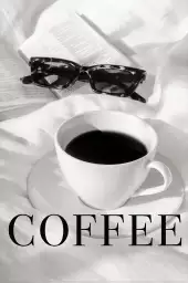 Coffee au lit - affiche café